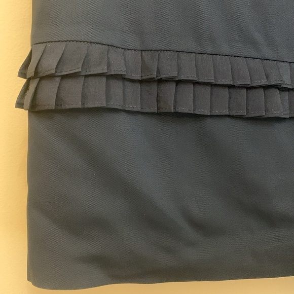 Diane Von Furstenburg Demeta Viscose Wool Ruffle Sleeveless Shift Dress 10 - Picture 10 of 17